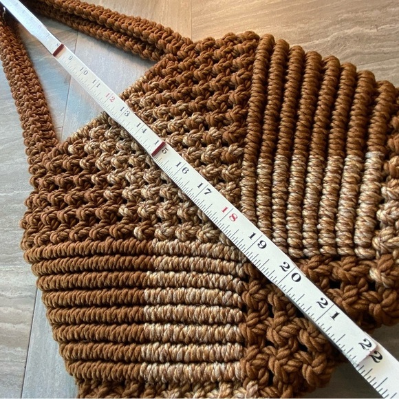 MACRAMÉ Tan & Brown Small Shoulder Bag - Picture 7 of 10